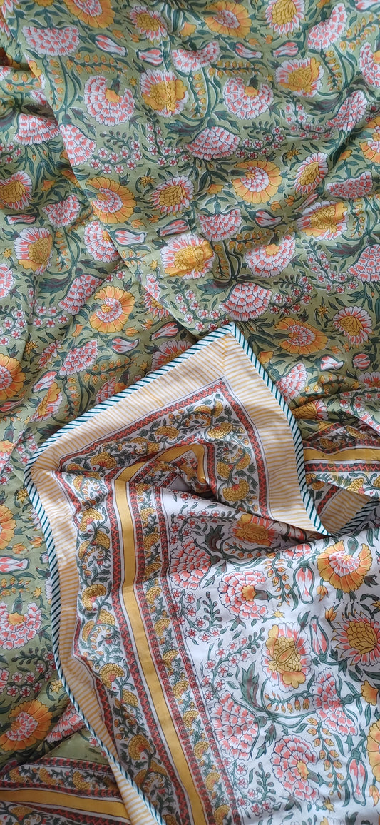 Hand Block Printed Dohar – Soft, Lightweight & Breathable